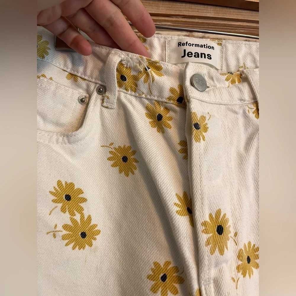 Reformation Fawcett Jean, Sunflower - 26 - Picture 5 of 5